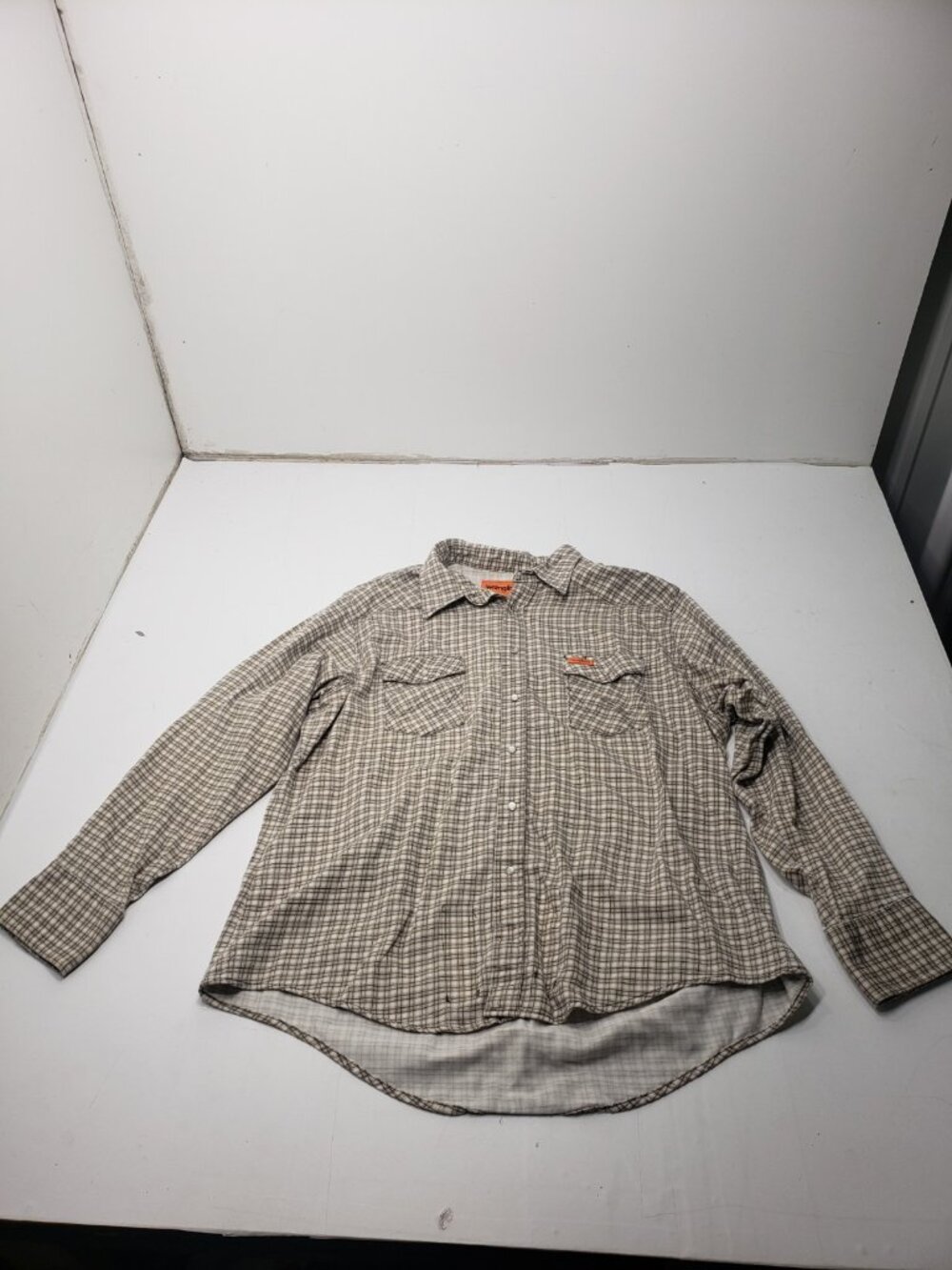 Wrangler Flame Resistant FR124MW Plaid Snap Front Work Shirt XXL Regular